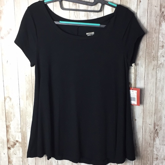 Mossimo Supply Co. Two Black T Shirts Sz XS - Picture 3 of 8